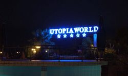 Логотип. Отель Utopia World Турция.